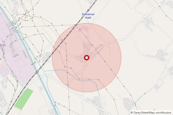 Map showing approximate area covered by Pincode 202127 — Talib Nagar Bo, Aligarh