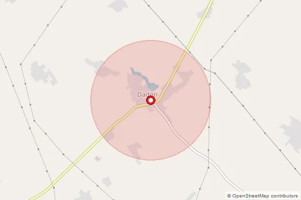 Map showing approximate area covered by Pincode 202133 — Haranpur Kalan Bo, Aligarh