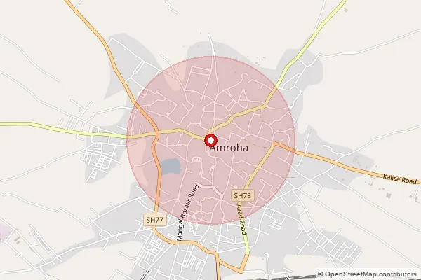 Map showing approximate area covered by Pincode 202140 — Kesopur Jofari Bo, Aligarh