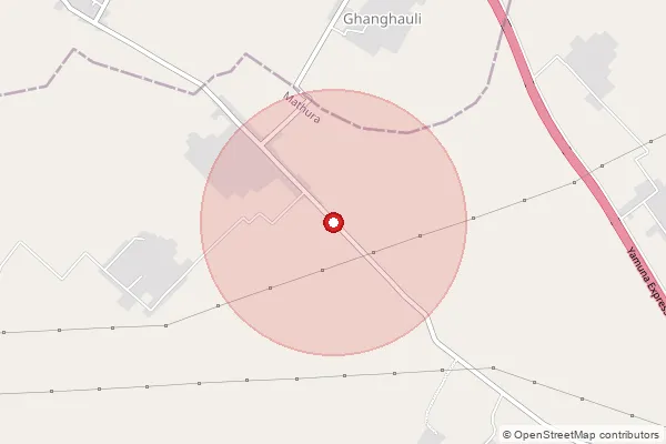 Map showing approximate area covered by Pincode 202165 — Siarol Bo, Aligarh