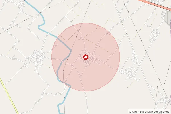 Map showing approximate area covered by Pincode 203001 — Bulandshahr Ho, Bulandshahr