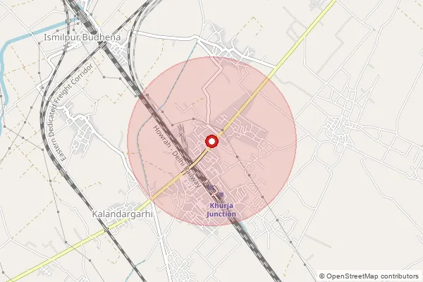 Map showing approximate area covered by Pincode 203132 — Bhadaura Kamalpur Bo, Bulandshahr