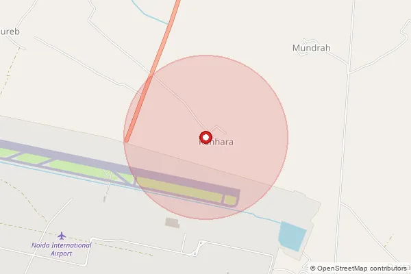 Map showing approximate area covered by Pincode 203155 — Neemka Bo, Gautam Buddha Nagar