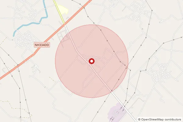 Map showing approximate area covered by Pincode 203203 — Biraundi Tajpur Bo, Gautam Buddha Nagar