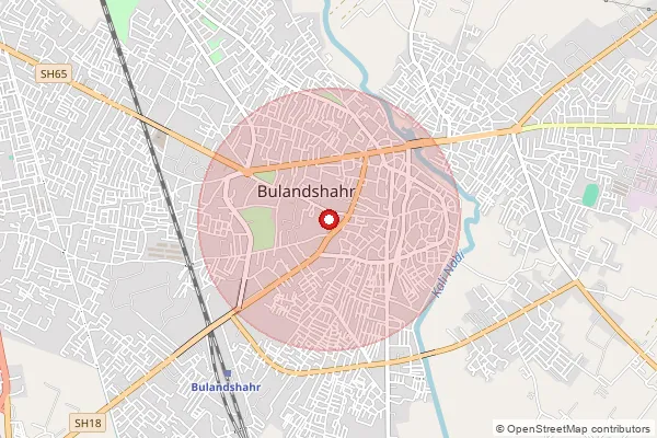 Map showing approximate area covered by Pincode 203206 — Til Begumpur Bo, Bulandshahr