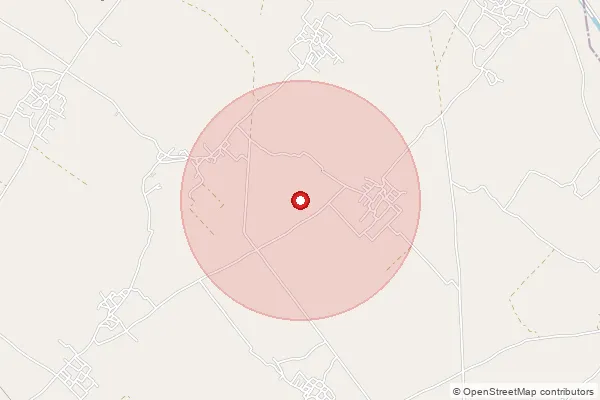 Map showing approximate area covered by Pincode 203392 — Chehla Bo, Bulandshahr