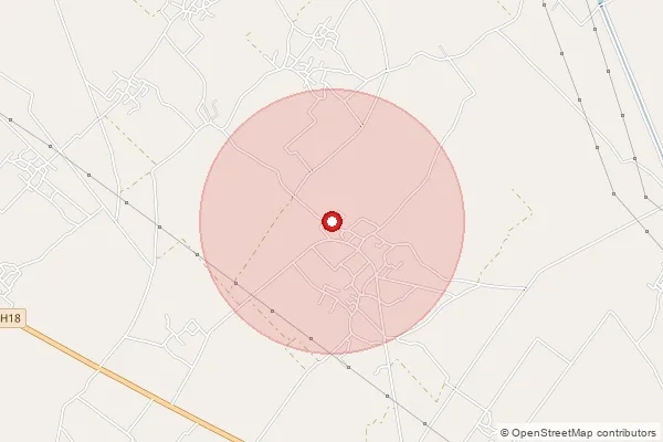 Map showing approximate area covered by Pincode 203394 — Chandauk Bo, Bulandshahr