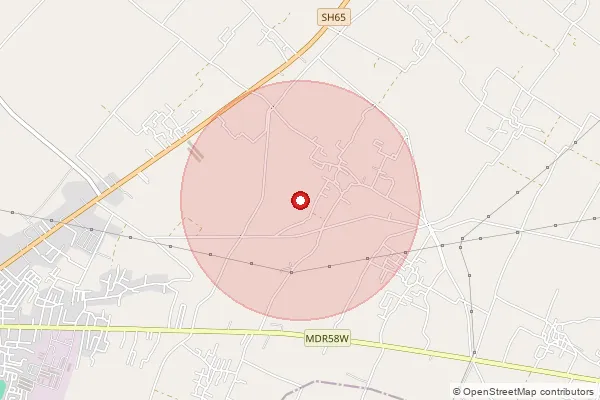 Map showing approximate area covered by Pincode 203395 — Kailawan Bo, Bulandshahr