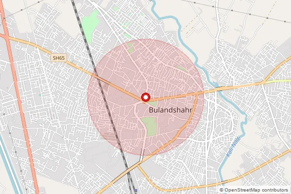 Map showing approximate area covered by Pincode 203413 — Agauta So, Bulandshahr