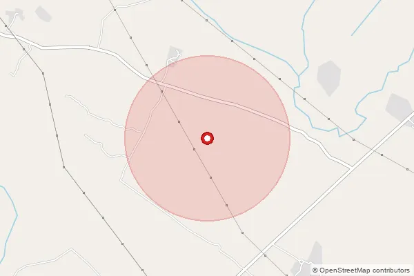 Map showing approximate area covered by Pincode 205304 — Mudausi Bo, Mainpuri