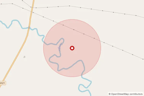 Map showing approximate area covered by Pincode 206122 — Auraiya Ho, Auraiya