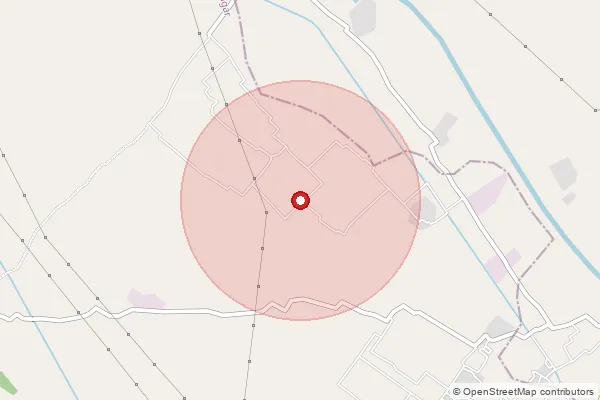 Map showing approximate area covered by Pincode 206127 — Chandpura Bo, Etawah