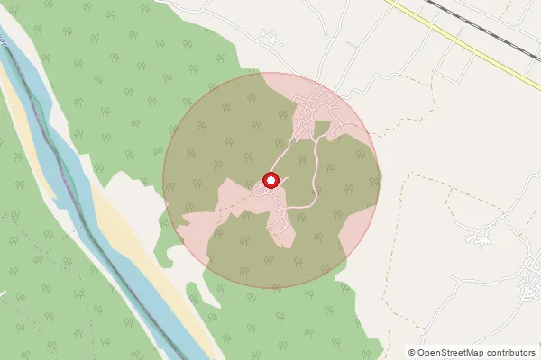 Map showing approximate area covered by Pincode 206131 — Bahuri Bo, Etawah