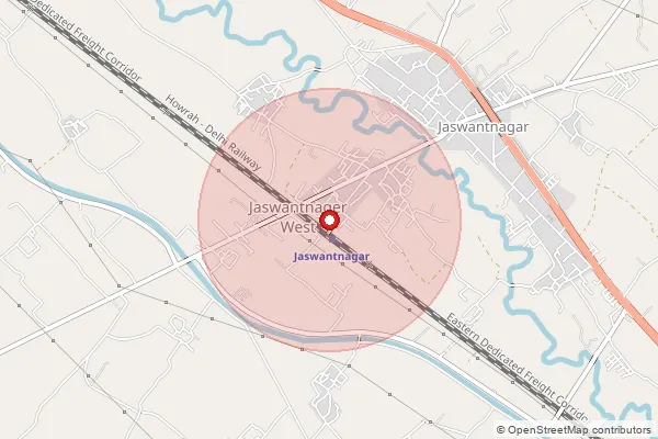 Map showing approximate area covered by Pincode 206245 — Bibamau Bo, Etawah