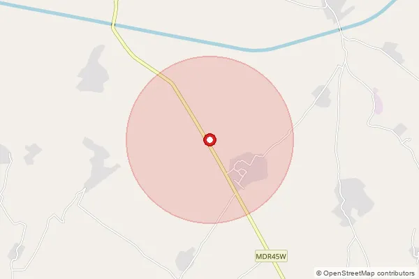 Map showing approximate area covered by Pincode 207247 — Junedpur Bo, Etah