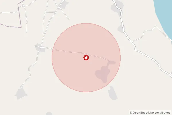 Map showing approximate area covered by Pincode 207402 — Baznagar Bo, Kasganj