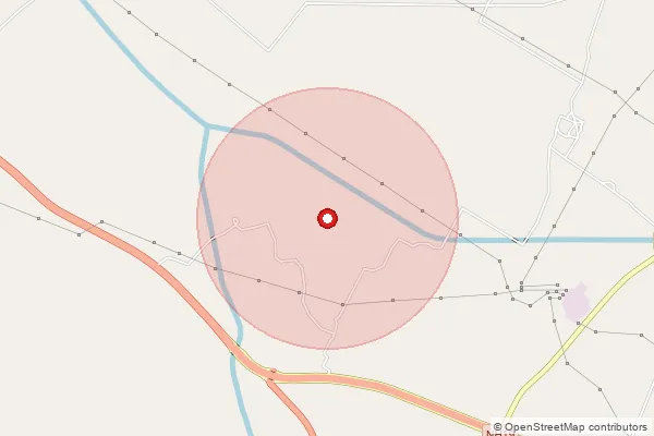 Map showing approximate area covered by Pincode 209125 — Arsun Bangar Bo, Kanpur Dehat