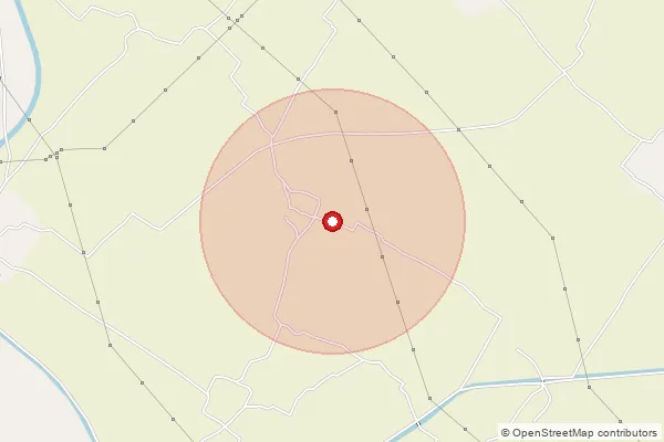 Map showing approximate area covered by Pincode 209209 — Pasikhera Bo, Kanpur Nagar