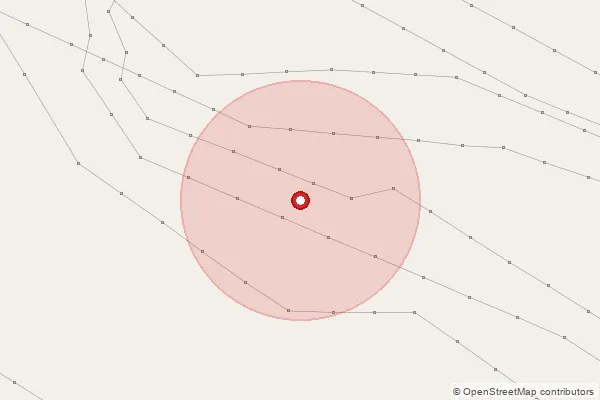 Map showing approximate area covered by Pincode 209301 — Baalai Bujurg Bo, Kanpur Dehat