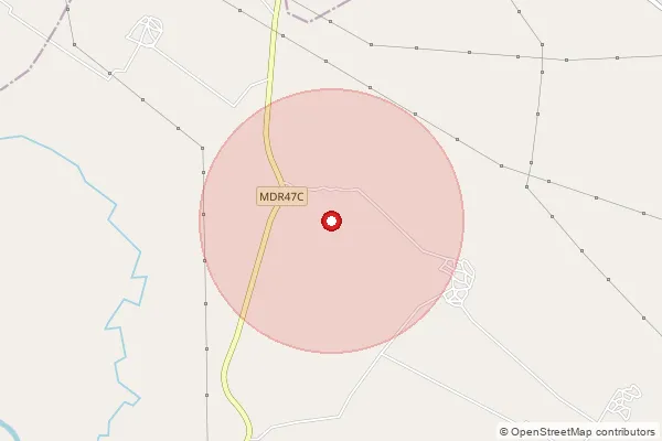 Map showing approximate area covered by Pincode 209310 — Khanpur Bo, Kanpur Dehat