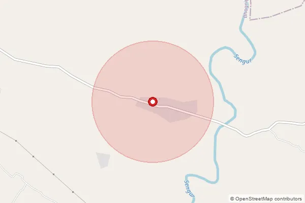 Map showing approximate area covered by Pincode 209312 — Girdau Bo, Kanpur Dehat