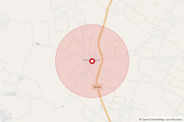 Map showing approximate area covered by Pincode 209621 — Aligarh So Farrukhabad, Farrukhabad