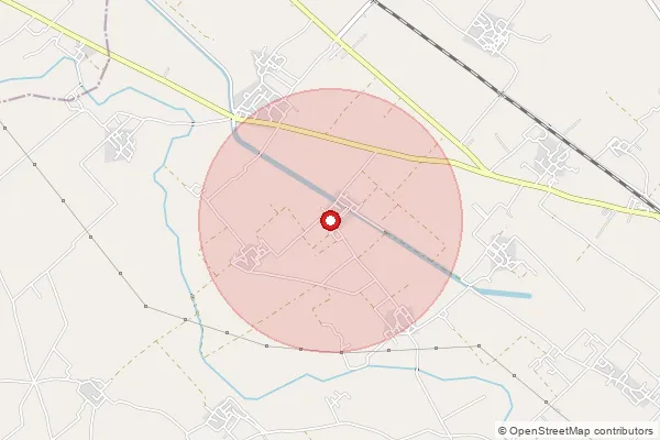 Map showing approximate area covered by Pincode 209625 — Kila Bo, Farrukhabad