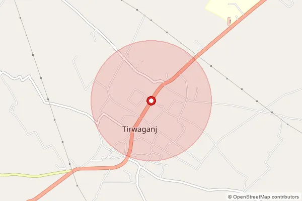 Map showing approximate area covered by Pincode 209732 — Behrin Bo, Kannauj