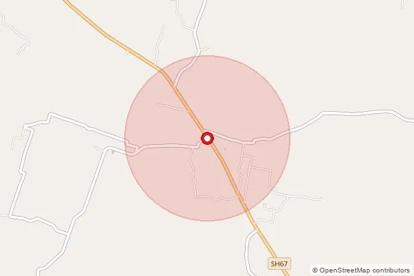 Map showing approximate area covered by Pincode 209739 — Jhasi Bo, Farrukhabad