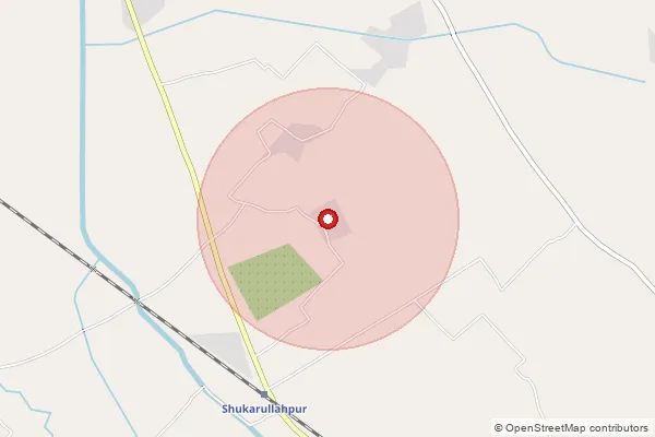 Map showing approximate area covered by Pincode 209745 — Roshnabad So, Farrukhabad