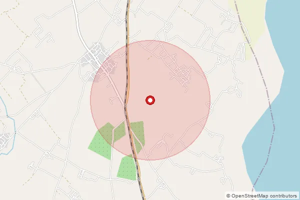 Map showing approximate area covered by Pincode 209749 — Bhojpur Bo, Farrukhabad