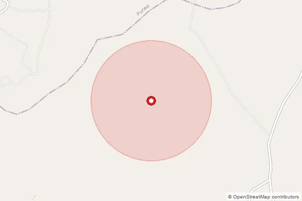 Map showing approximate area covered by Pincode 209827 — Aon Bo, Unnao