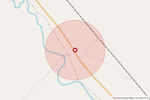 Map showing approximate area covered by Pincode 209868 — Argoopur Bo, Unnao