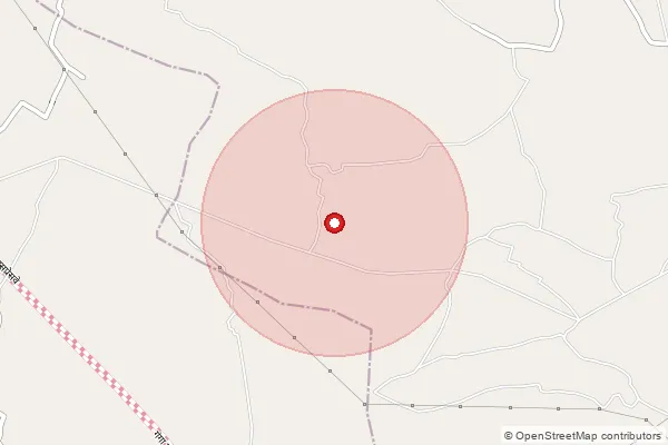 Map showing approximate area covered by Pincode 209871 — Fatehpur Chaurasi Bo, Unnao