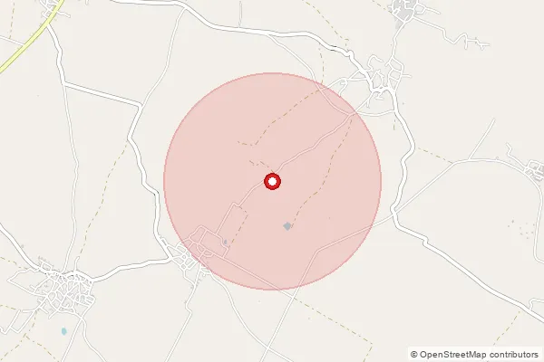 Map showing approximate area covered by Pincode 210123 — Dighwat Bo, Banda