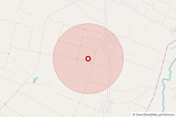 Map showing approximate area covered by Pincode 210128 — Jauharpur Bo, Banda