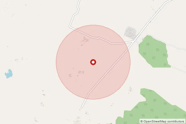 Map showing approximate area covered by Pincode 210209 — Baria Bo, Chitrakoot