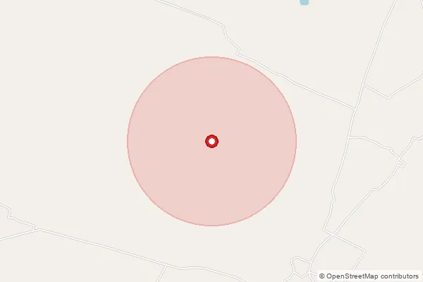 Map showing approximate area covered by Pincode 210341 — Patyara Bo, Hamirpur