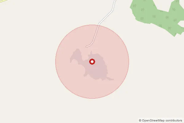 Map showing approximate area covered by Pincode 210426 — Mudhari Bo, Mahoba