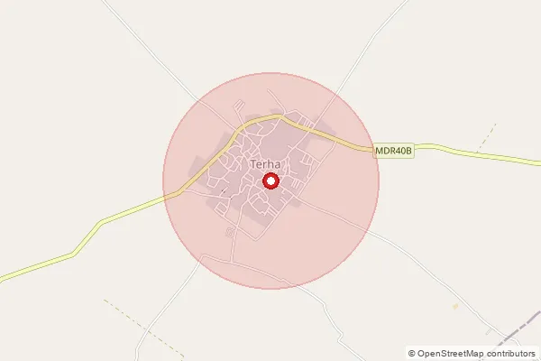 Map showing approximate area covered by Pincode 210502 — Birkhera Bo, Hamirpur