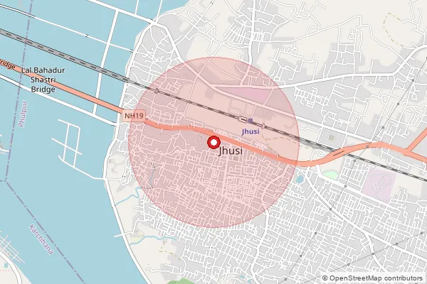 Map showing approximate area covered by Pincode 211019 — Chhibaiya Bo, Prayagraj