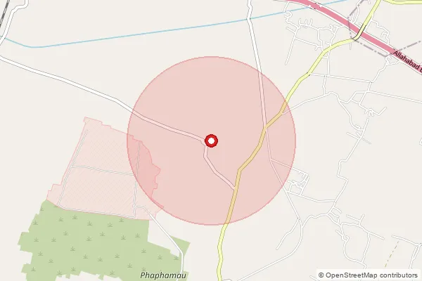 Map showing approximate area covered by Pincode 211022 — Crpf Group Center Ismailganj So, Prayagraj