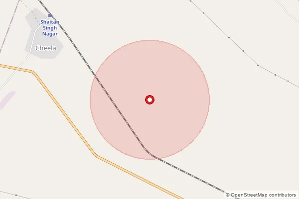 Map showing approximate area covered by Pincode 212107 — Dhara Bo, Prayagraj