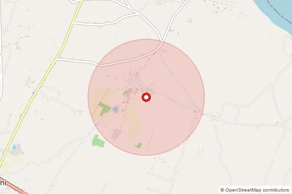 Map showing approximate area covered by Pincode 212204 — Shahjadpur Ed Bo, Kaushambi