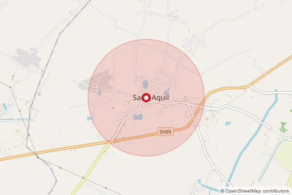 Map showing approximate area covered by Pincode 212216 — Basuhar Bo, Kaushambi