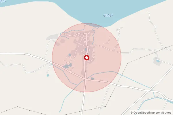 Map showing approximate area covered by Pincode 212305 — Chowki Bo, Prayagraj