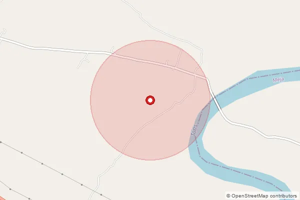 Map showing approximate area covered by Pincode 212306 — Chiraon Bo, Prayagraj