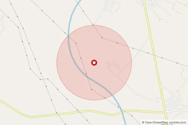 Map showing approximate area covered by Pincode 212641 — Belain Bo, Fatehpur