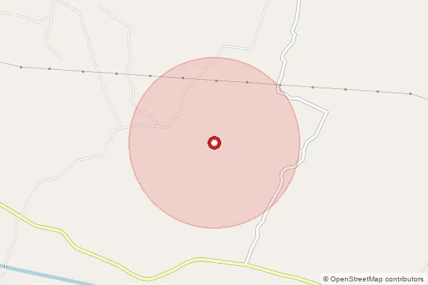 Map showing approximate area covered by Pincode 212654 — Kishandaspur Bo, Fatehpur