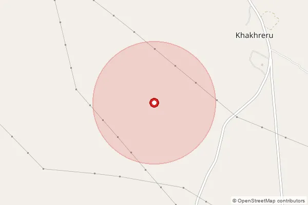 Map showing approximate area covered by Pincode 212656 — Baraipur Bo, Fatehpur